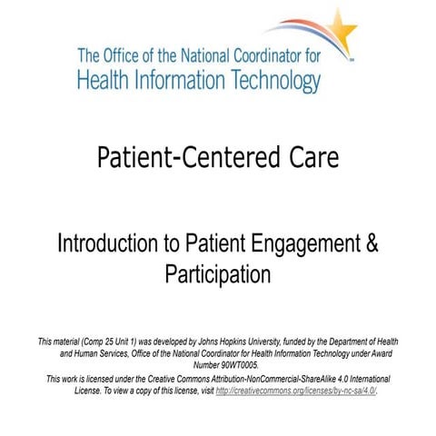 Patient Centered Care | Unit 1 Lecture
