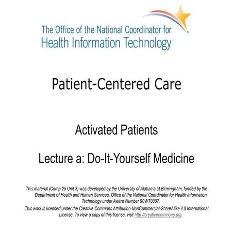 Patient Centered Care | Unit 3a Lecture | PPT