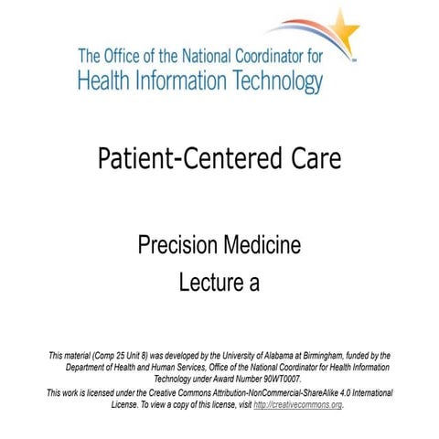 Patient Centered Care | Unit 8a Lecture