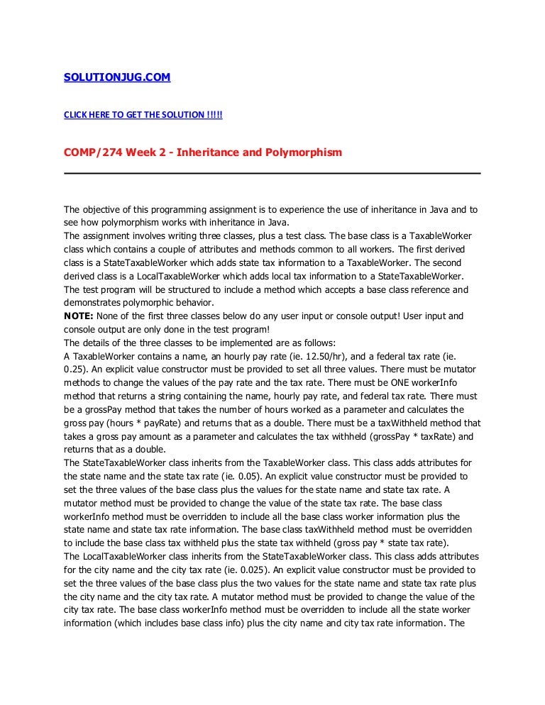 Comp 274 comp274 comp274 week 1 programming assignment essay image