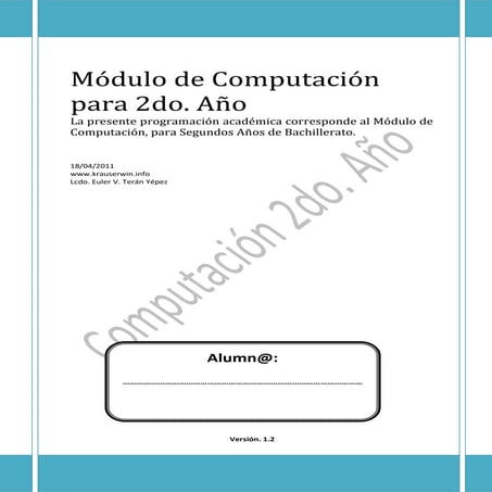 Computación. 2do Año. 2011
