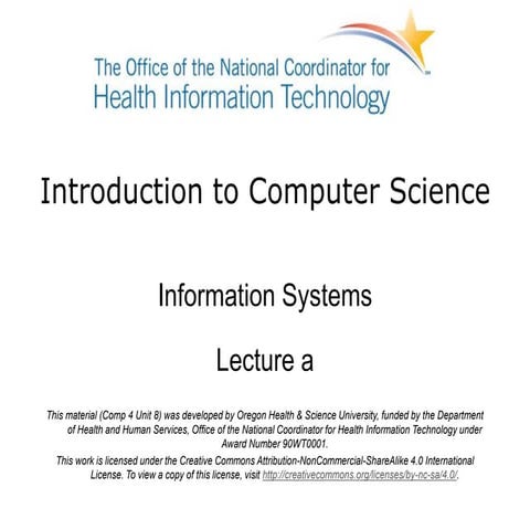 Information Systems - Lecture A