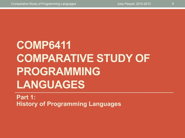 COMP6411.1.history.ppt