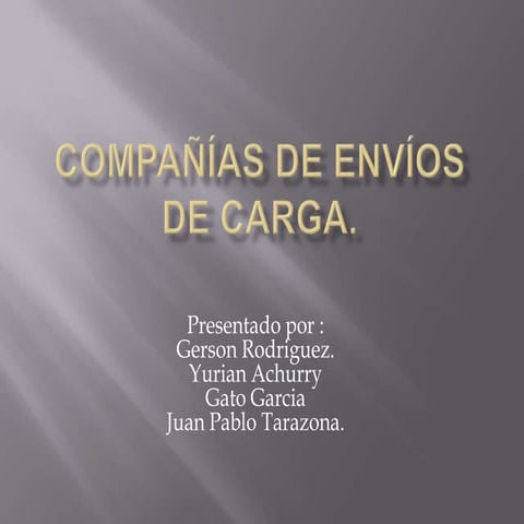 Compañías de envíos de carga
