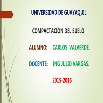 Compactacion de suelos
