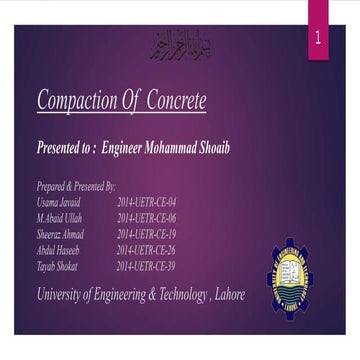 Compaction of  concrete....4