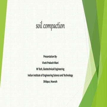 Compaction of soil