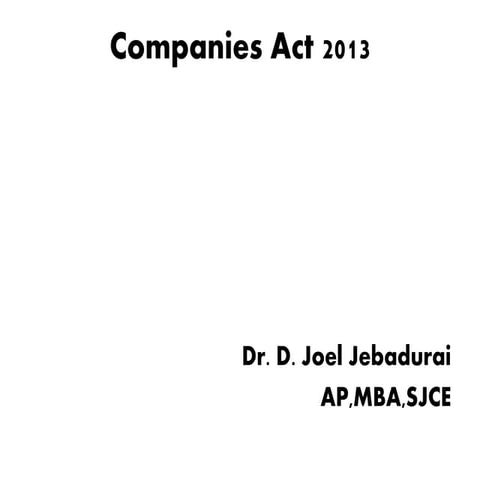 Legal Aspects of Business unit-II- Companies act 