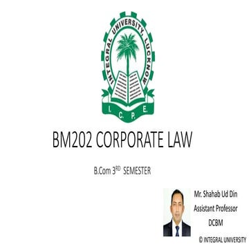 Companies act 1956  i