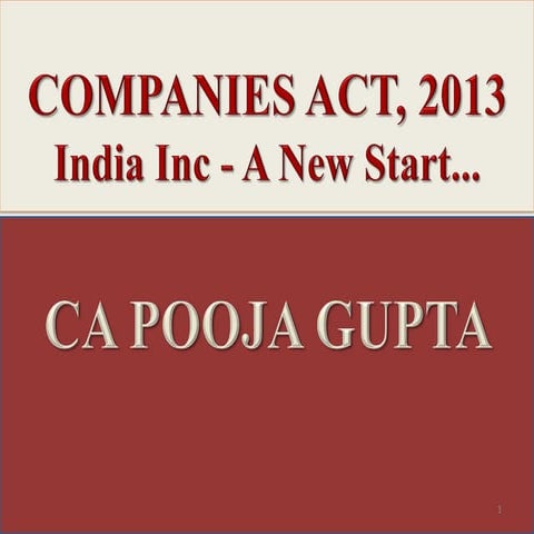 Companies Act 2013