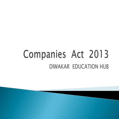 UGC NET Commerce  Companies  Act 2013  Study Notes 