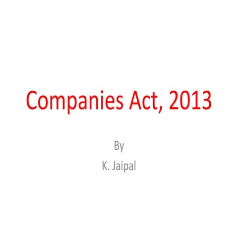 Companies Act 2013 presentation of it .pdf