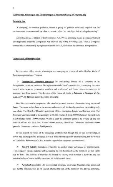 Companies laws complete notes