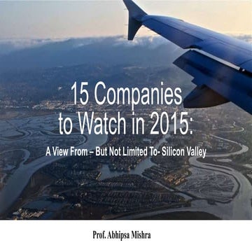 15 Companies to watch
