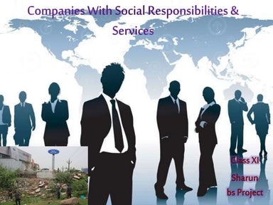 Companies with social responsibility and services
