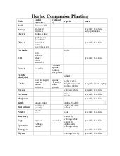 Herbs: Companion Planting - Caravan