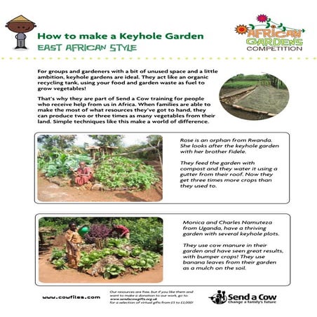 How to Make a Keyhole Garden: East African Style - Cowfiles