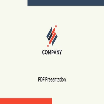PDF Presentation with Minimal Content | PDF