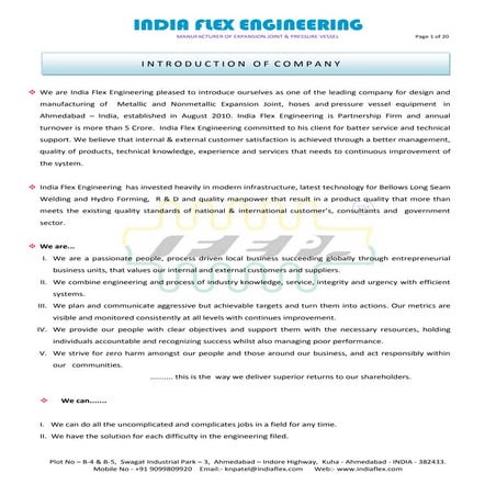 Expansion Joints & Bellows By India Flex Engineering