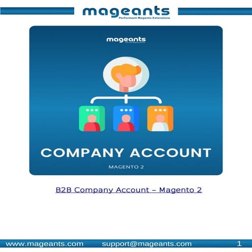 Magento 2 Company Account - MageAnts  - Userguide