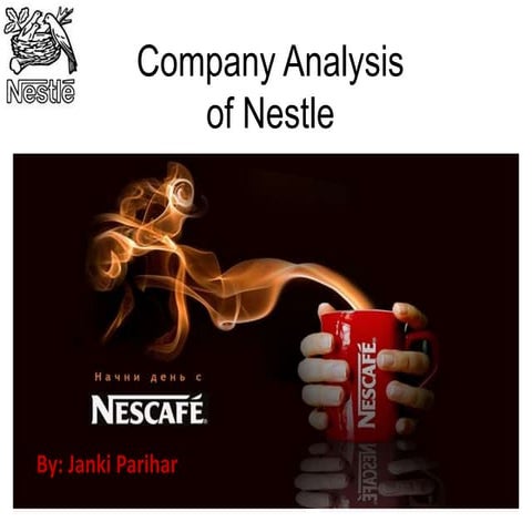 Company analysis of Nestle 