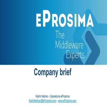 eProsima - Company brief