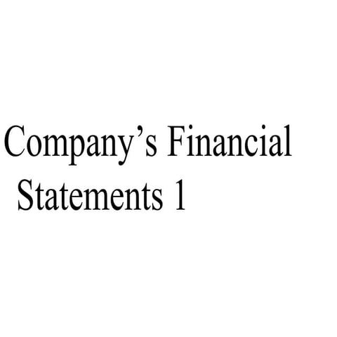 Company Financial Statement 00000001.ppt
