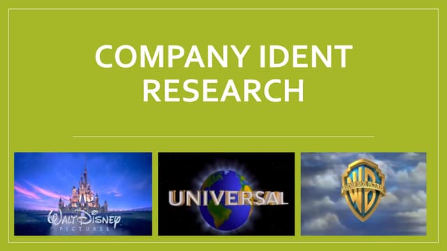 Company ident research