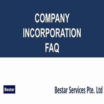 Company incorporation faq