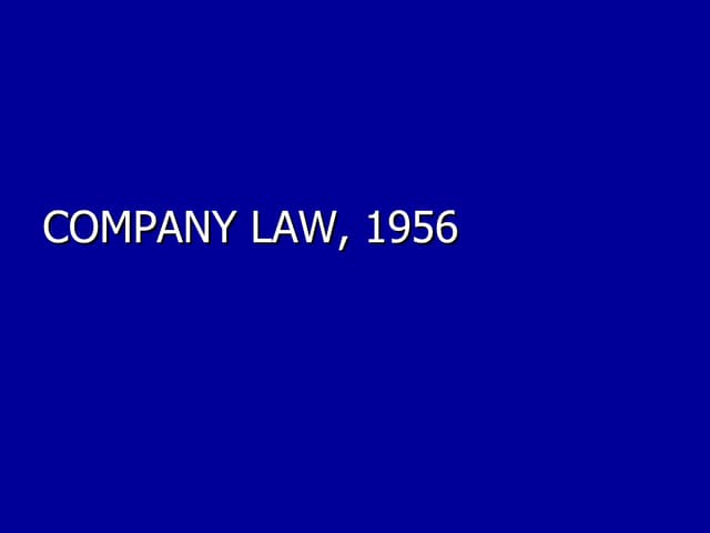 Company law