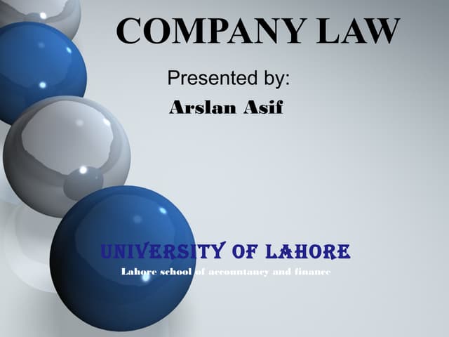 Company law
