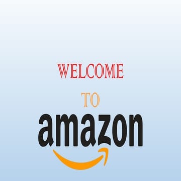 Amazon company presentation | PDF