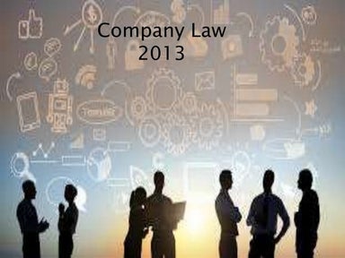 Company law 2013