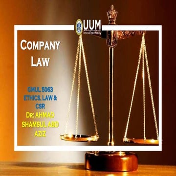 ( malaysia ) Company Law 