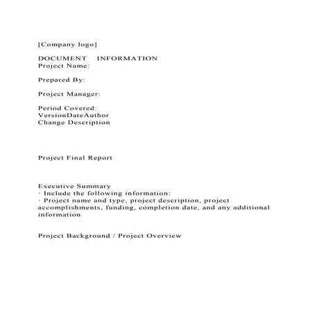 [Company logo]DOCUMENT    INFORMATIONProject NamePrepar.docx