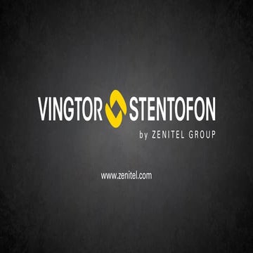 Vingtor-Stentofon Maritime Product Offering | PDF