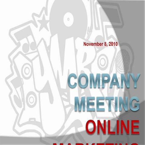 YMR Company Meeting - Online Marketing