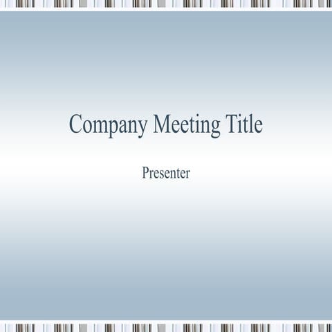 Company meeting title