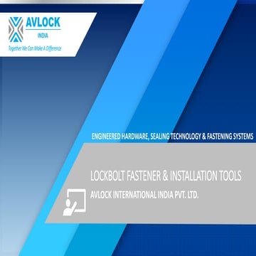 Company PPT With HE-Avlock India LOCKBOLT | PDF