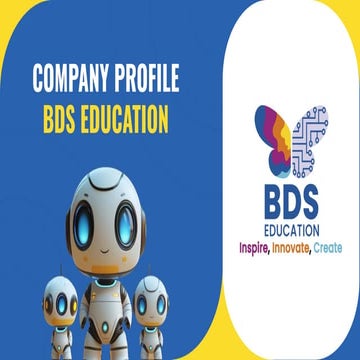 BDS Education - Coding, Robotics, and AI Learning Centre | PDF