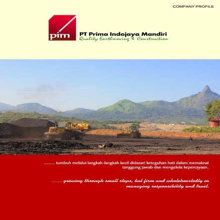 Company profile PT. Prima Indojaya Mandiri