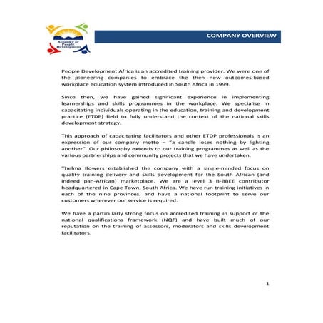 Company profile 2013