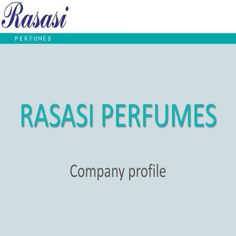 Rasasi Perfumes Company Profile