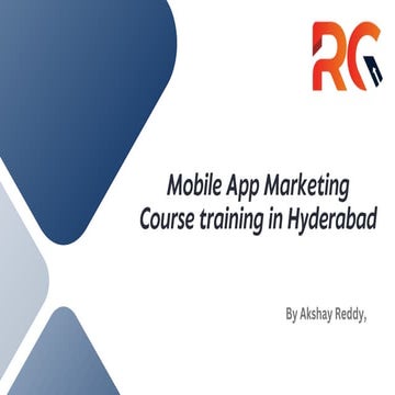 Mobile App Marketing Course training in Hyderabad | PDF