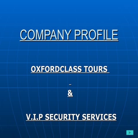 Company Profile Slide Show Updated New2011