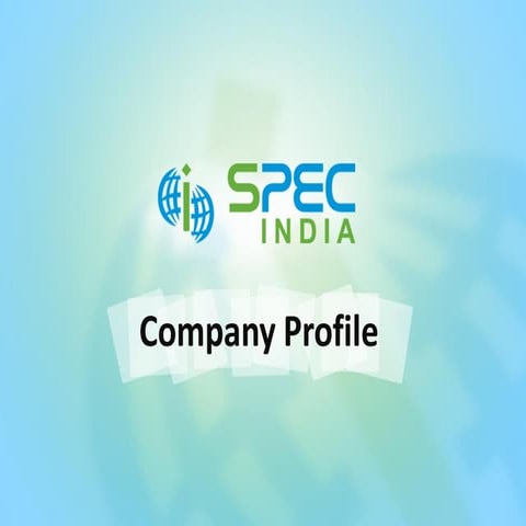 Company Profile Specindia