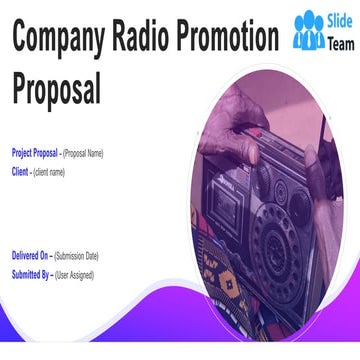 Company Radio Promotion Proposal PowerPoint Presentation Slides