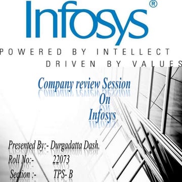 Best Presentation About Infosys