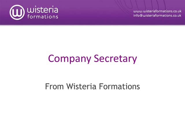 Secretary | PPTX
