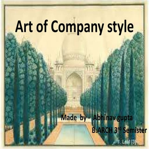 Company style (BRITISH PERIOD)